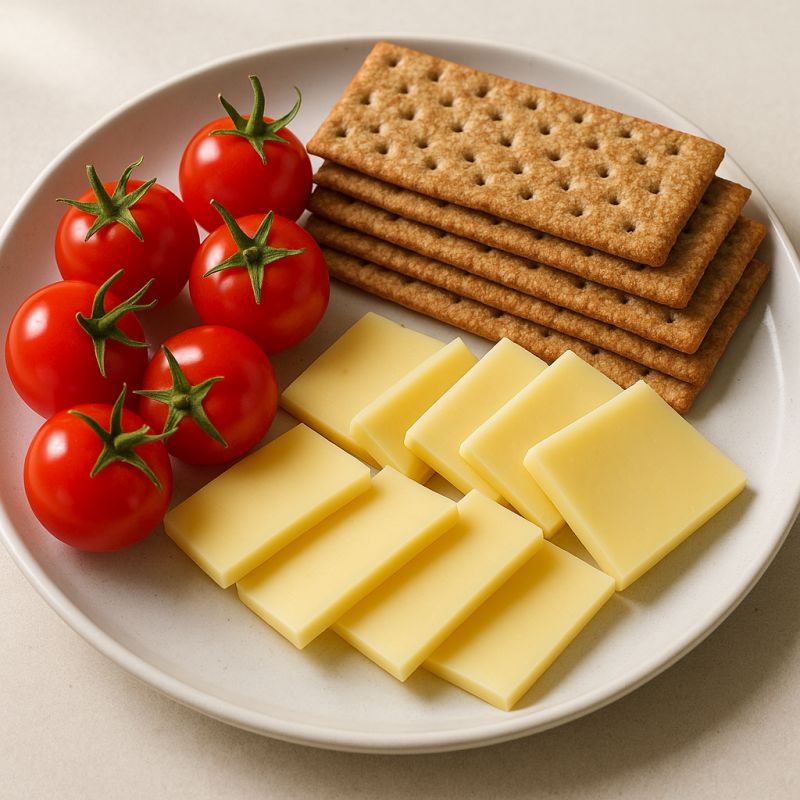 Quick & Tasty Cheese and Cracker Plate