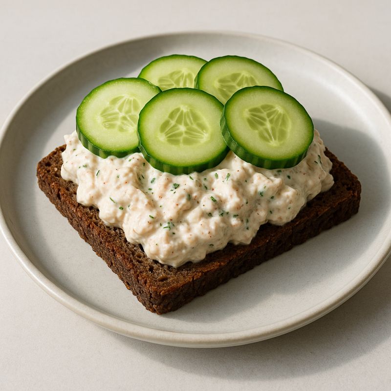 Lys og Lækkert Hønsesalat Sandwich