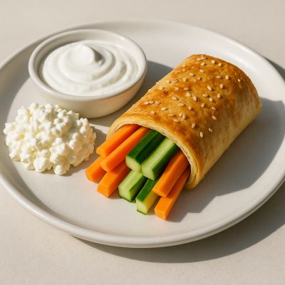 Hurtig Grønsagsstang med Skyr Dip