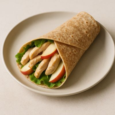 Kylling og Frisk Frugt Wrap