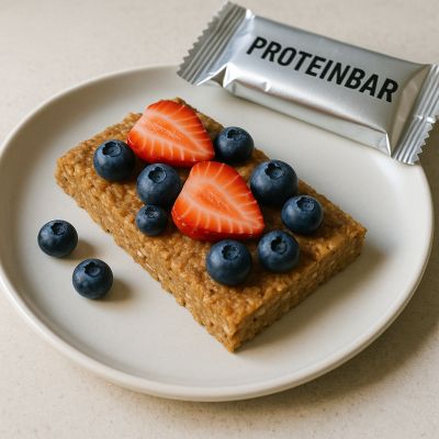 Hurtig og lækker proteinbar med frugt