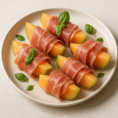 Friskt Melon og Skinke Snack