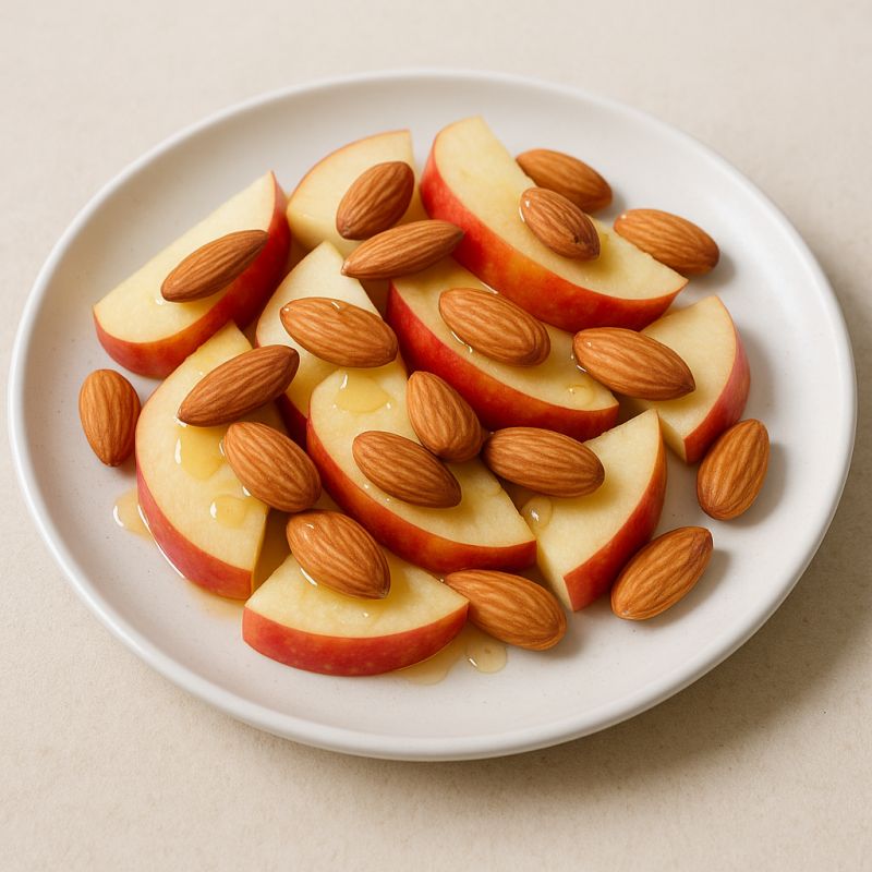 Hurtig og Sød Mandler og Æble Snack