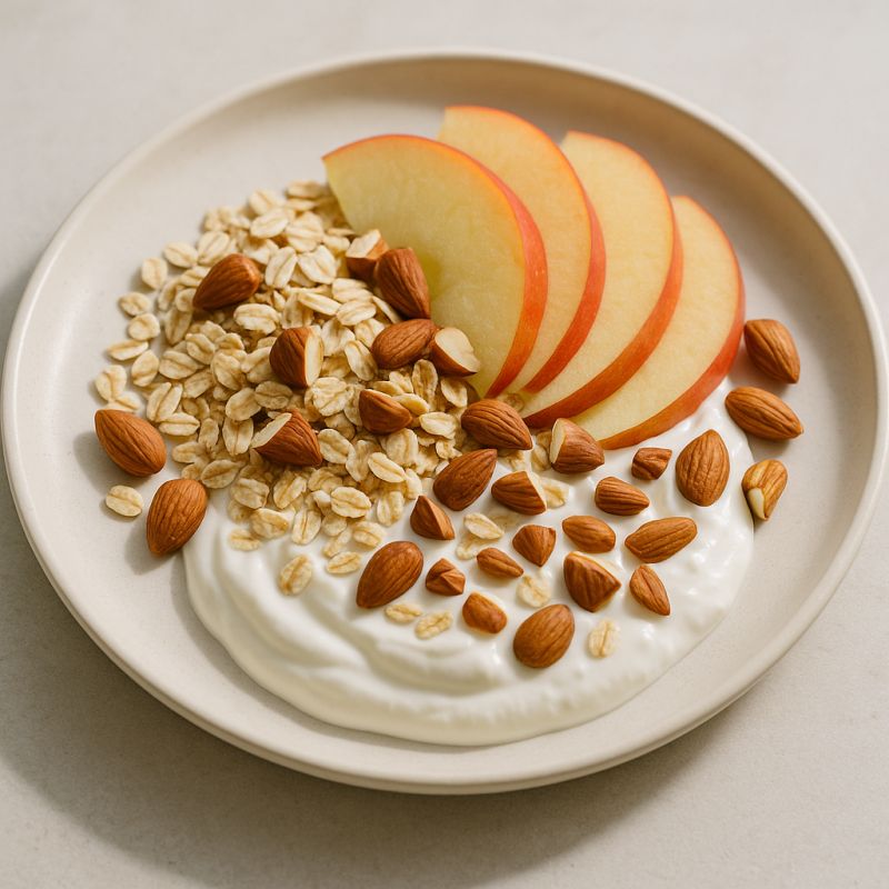 Skyr med æble og mandler