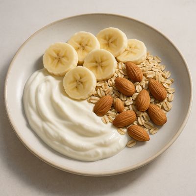 Skyr med havregryn og mandler