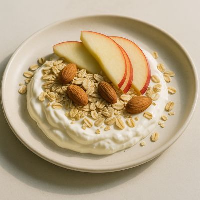 Skyr med æble og havre
