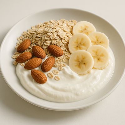 Skyr med banan og havre