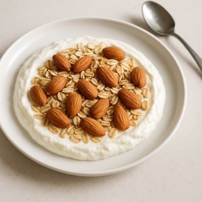 Skyr med havregryn og mandler