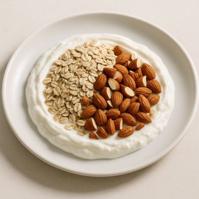 Skyr med havre og mandler