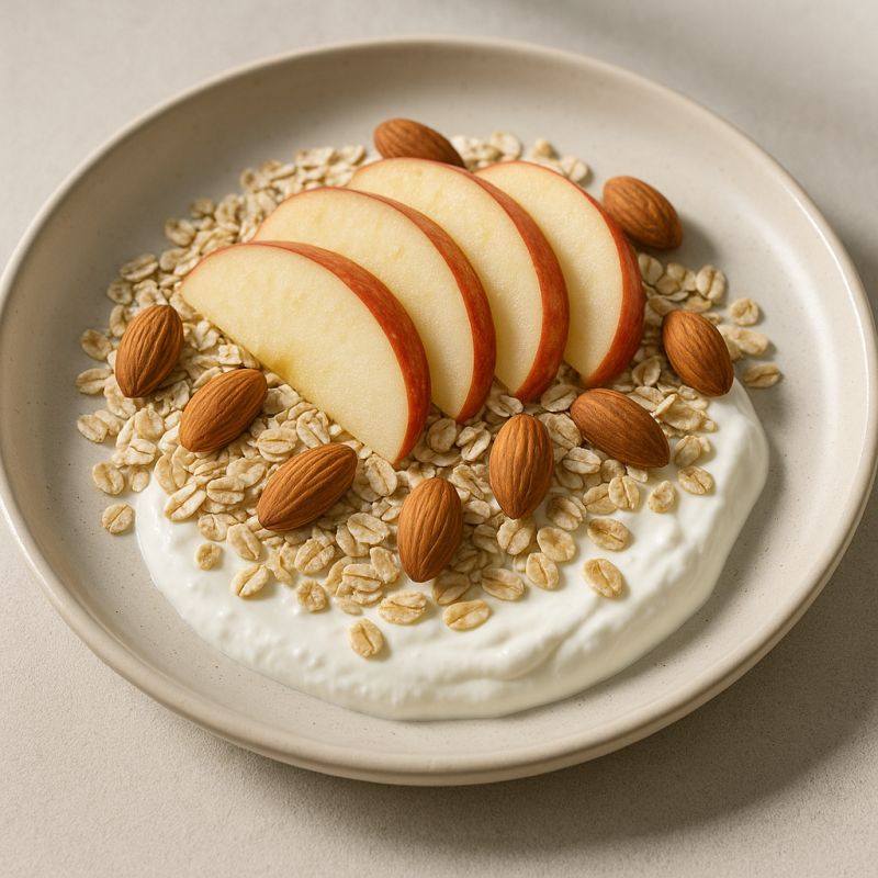 Skyr med æble og mandler