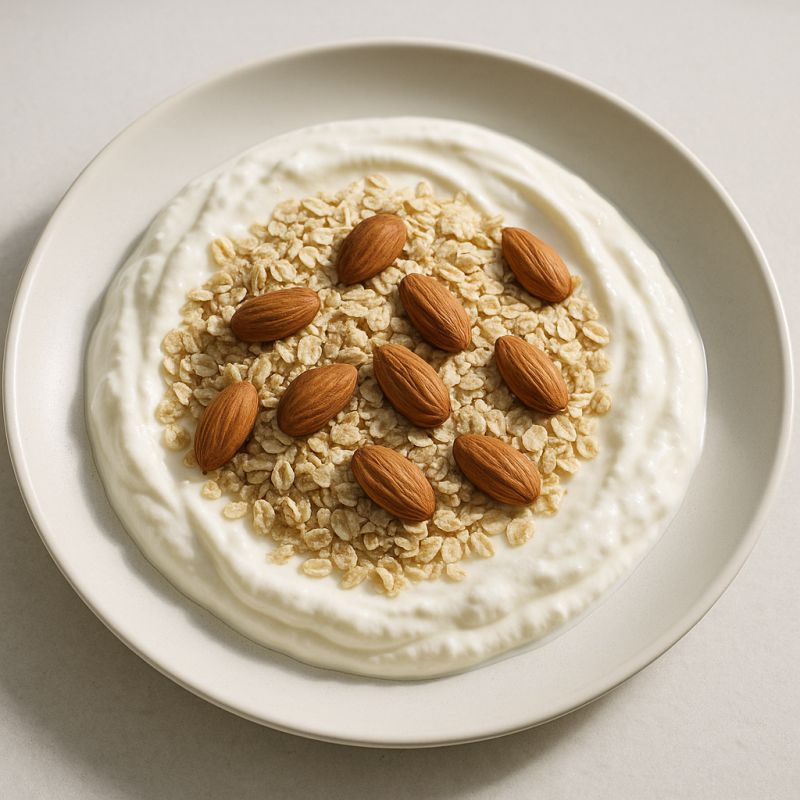 Skyr med havregryn og mandler