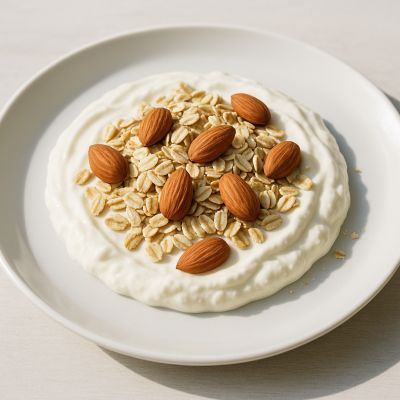 Skyr med havre og mandler