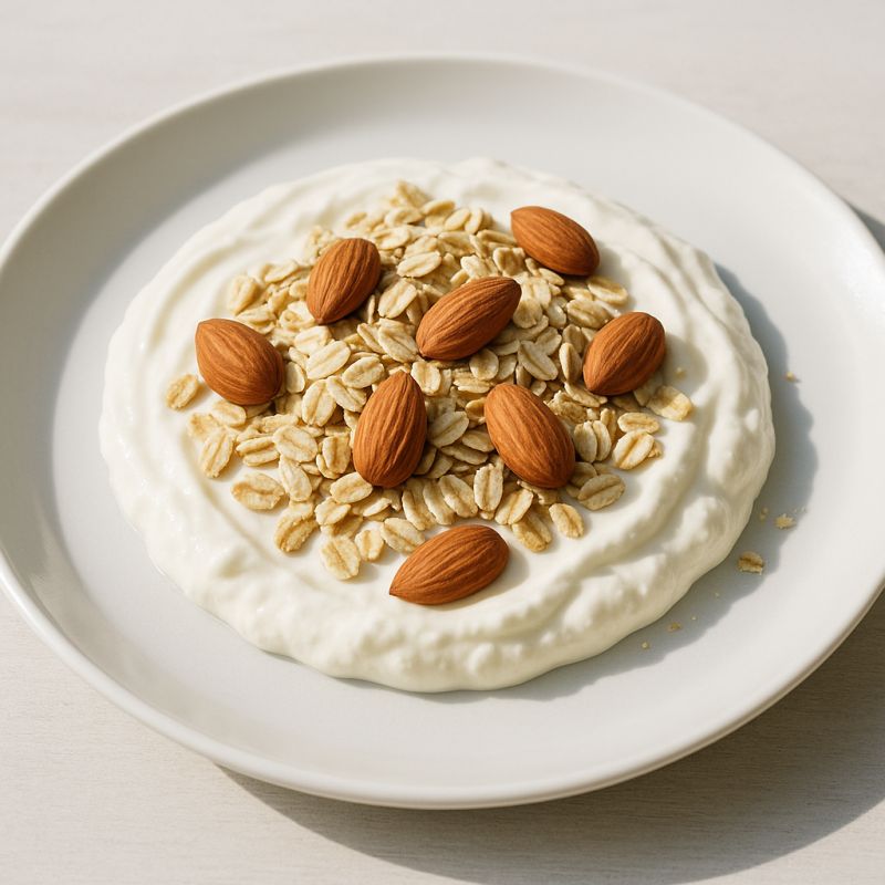 Skyr med havre og mandler