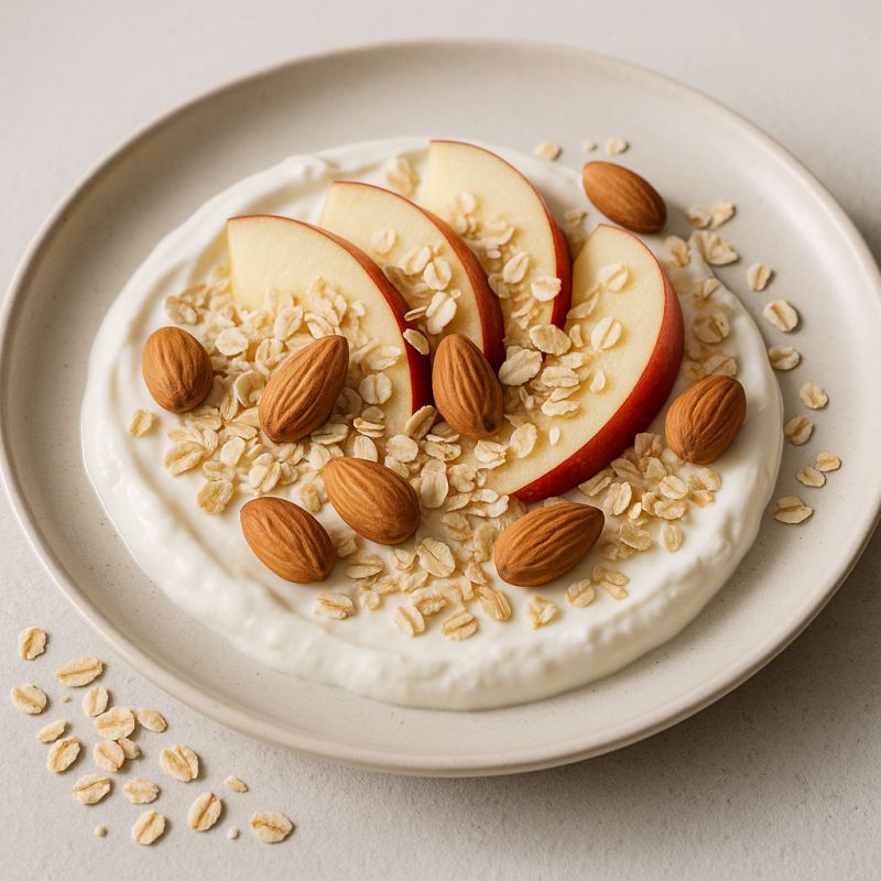 Skyr med æble og mandler