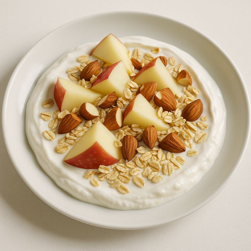 Skyr med æble og mandler