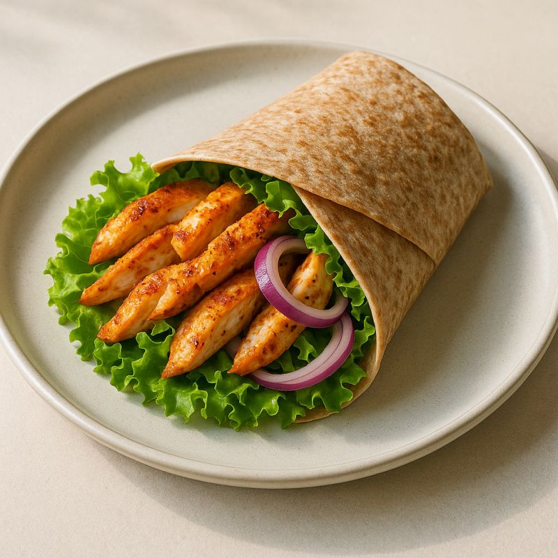 Krydret Kylling Salat Wrap