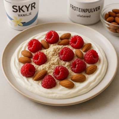 Proteinrig Yoghurt Med Nødder Og Bær