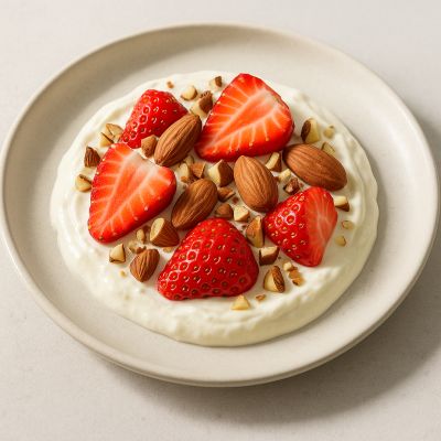 Vanilje Skyr Med Frisk Frugt Og Nødder