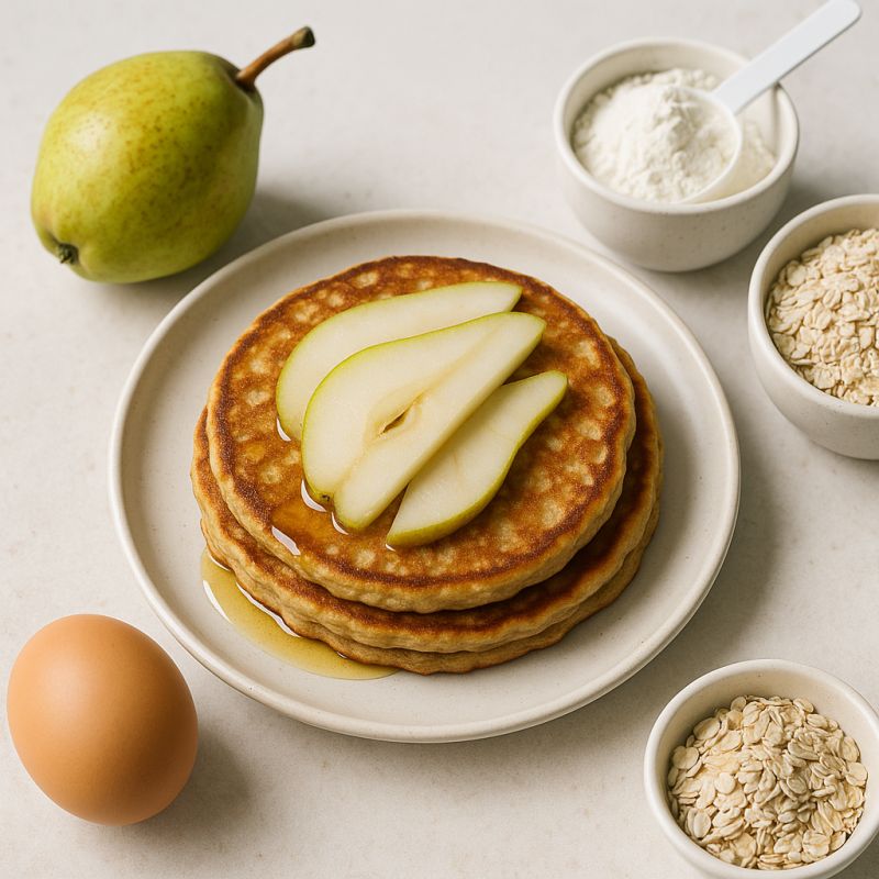 Pærepandekager med proteinpulver