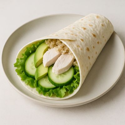 Kylling Wrap med Avocado og Quinoa