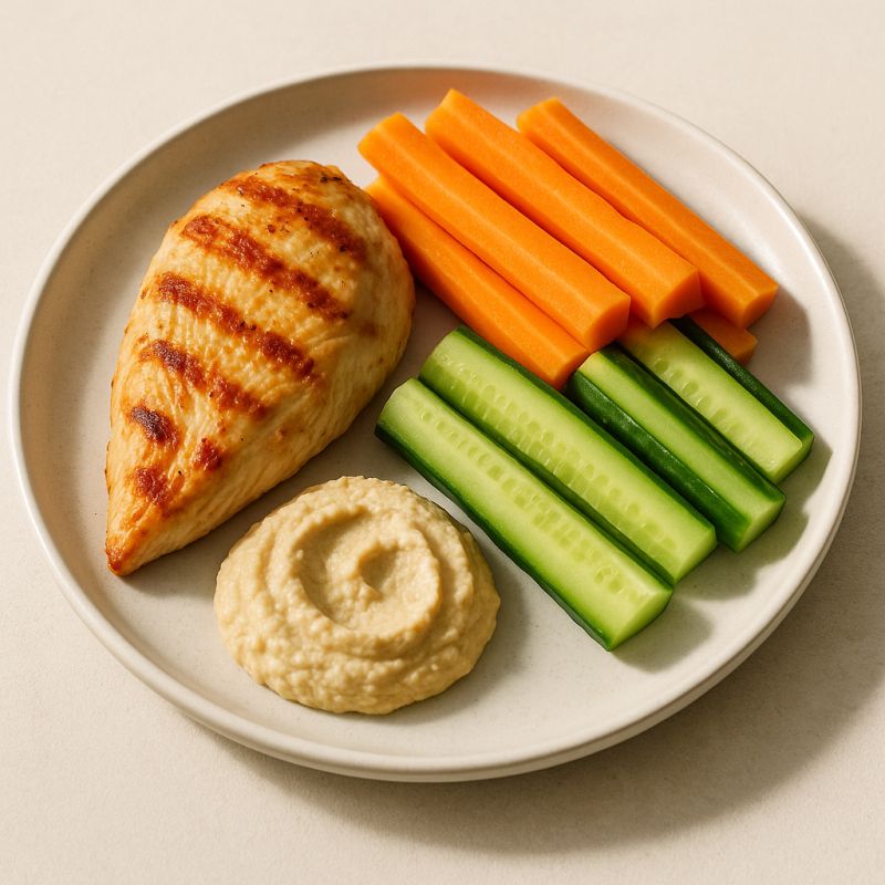 Proteinrig Snack med Kylling og Grøntsager