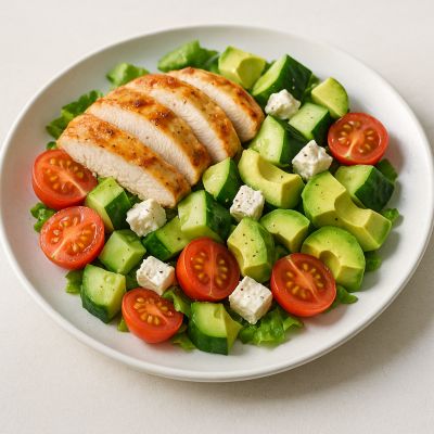 Kyllingesalat med Feta og Avocado