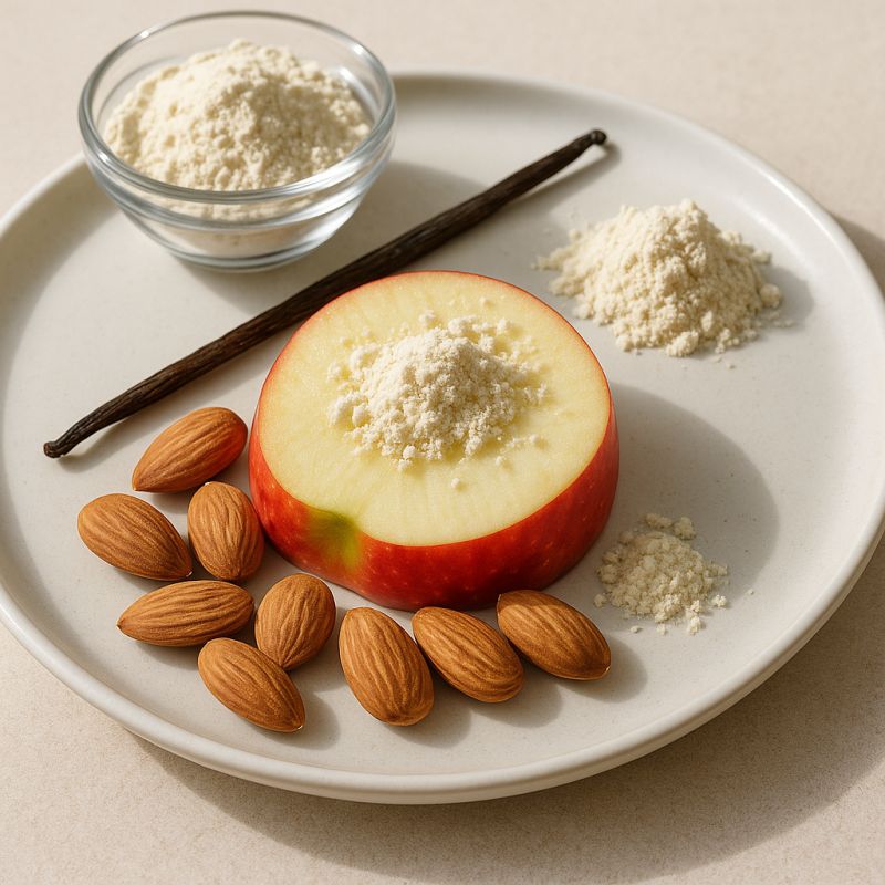 Proteinrigt Æble og Mandler Snack