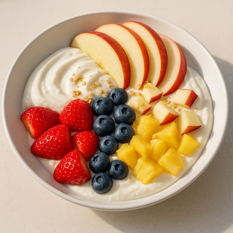 Frisk Frugt og Yoghurt Skål