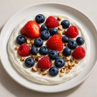 Vanilje Skyr med Friske Bær og Hakkede Nødder